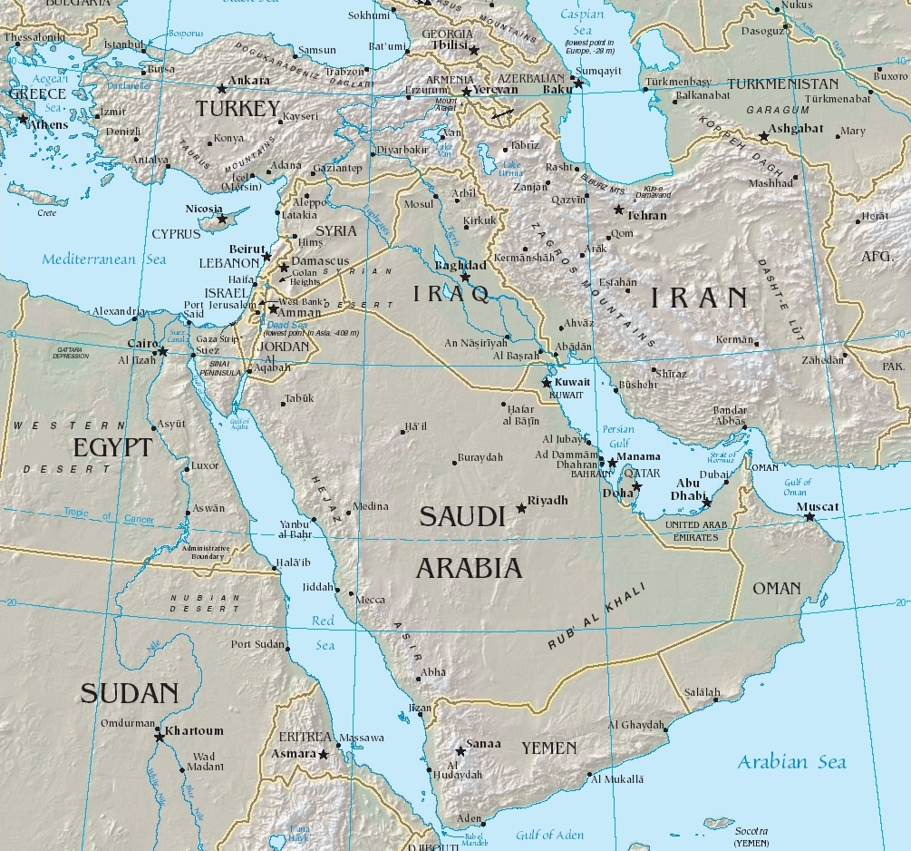By https://www.cia.gov/library/publications/the-world-factbook/reference_maps/pdf/middle_east.pdf, Public Domain, https://commons.wikimedia.org/w/index.php?curid=32817